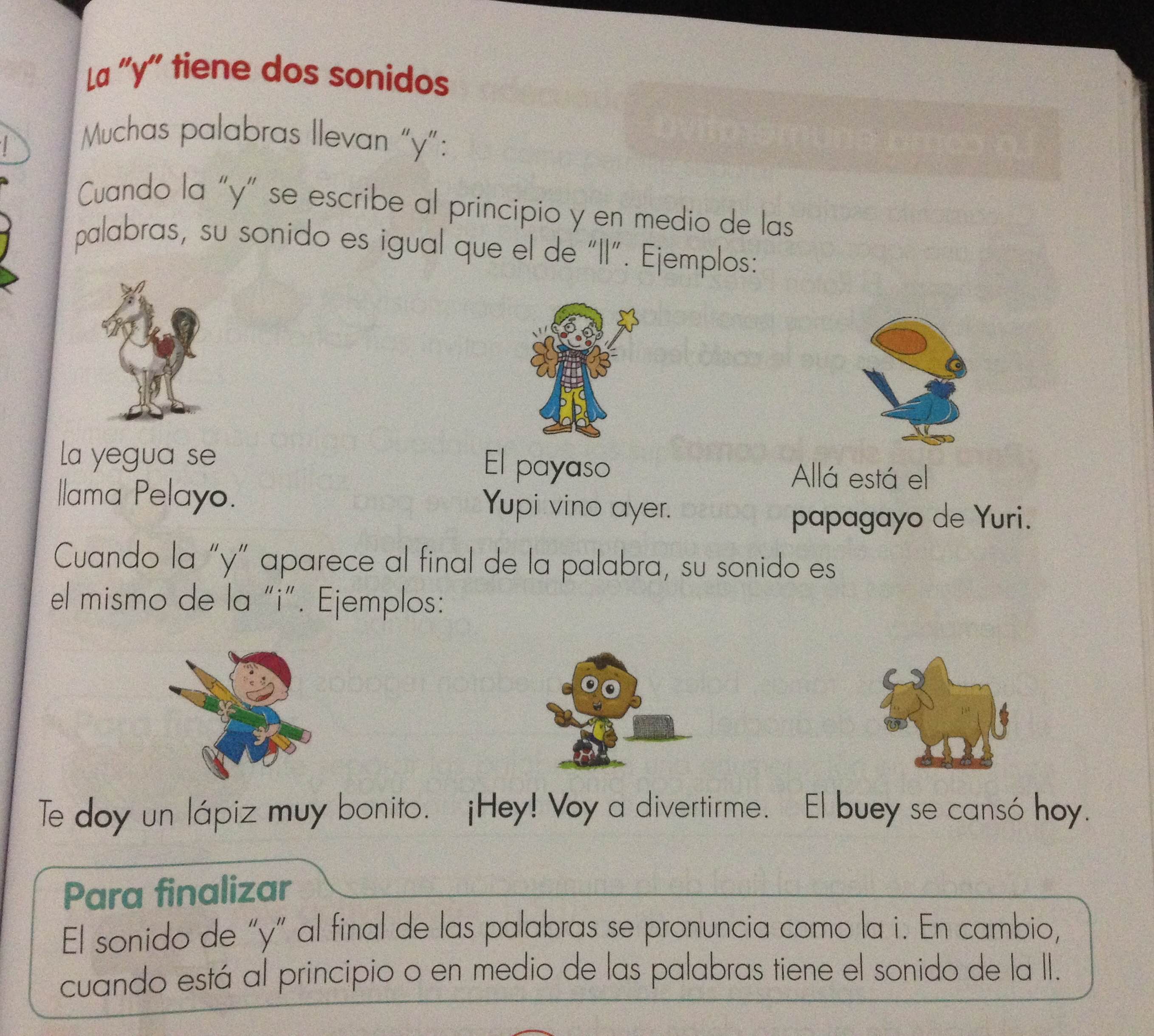 palabras terminadas en -ay, -ey, -oy, uy | Blog Español CE1